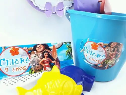 Balde de Praia Personalizado Moana Praia