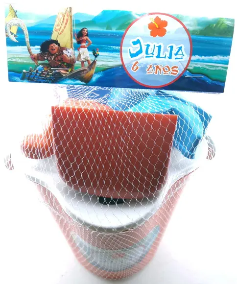 Balde de Praia Personalizado Moana Maui