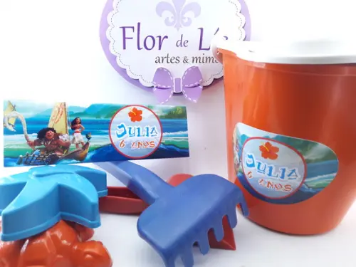 Balde de Praia Personalizado Moana Maui