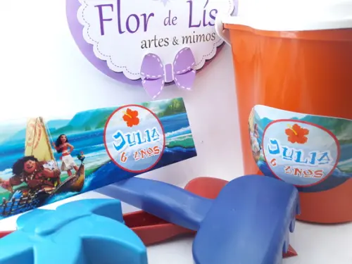 Balde de Praia Personalizado Moana Maui