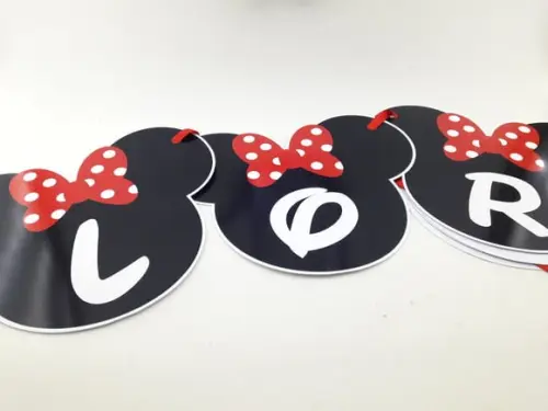 Bandeirolas Minnie Mouse