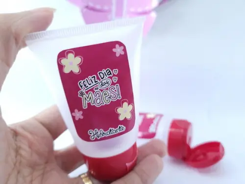 Bisnaga Dia das Mães para Hidratante Álcool ou Sabonete 30gr