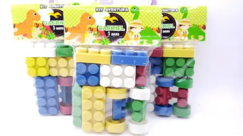 Blocos de Montar Dinossauro Cute