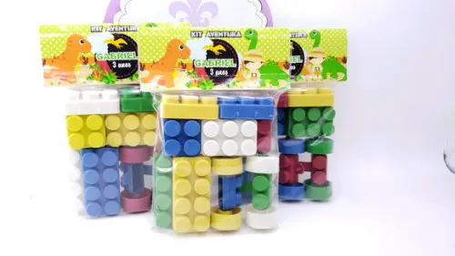 Blocos de Montar Dinossauro Cute