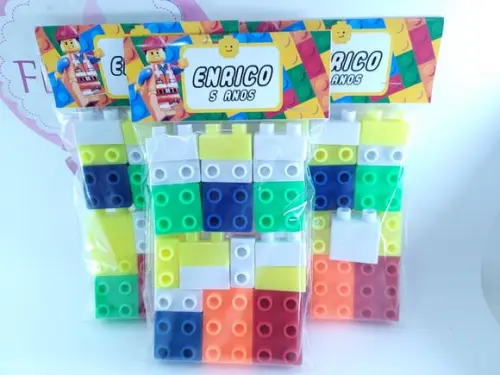 Blocos de Montar Personalizado no Saquinho Lego