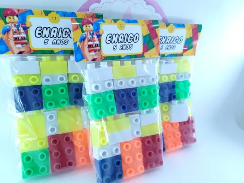 Blocos de Montar Personalizado no Saquinho Lego