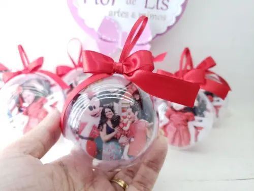 Bola de Natal Personalizada com Foto