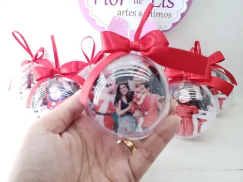 Bola de Natal Personalizada com Foto