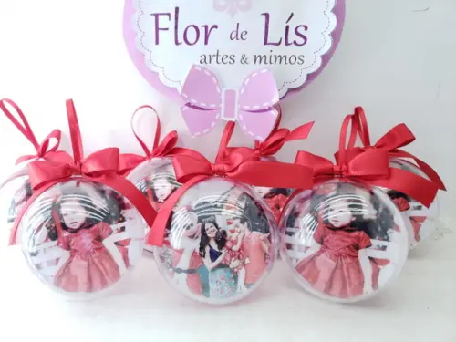 Bola de Natal Personalizada com Foto
