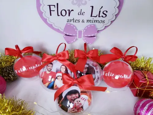 Bola de Natal Personalizada com Foto
