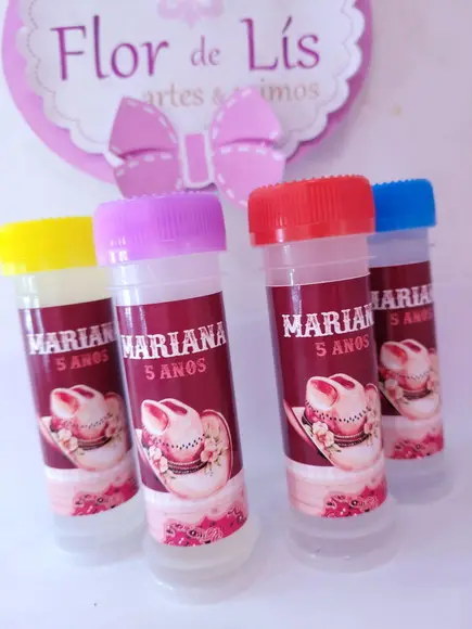 Bolha de Sabão Boiadeira Lembrancinha Menina