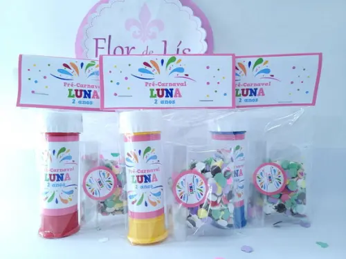 Bolha de Sabão com Confete Carnaval Bloquinho