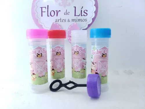 Bolha de Sabão Fazendinha Menina Aquarela