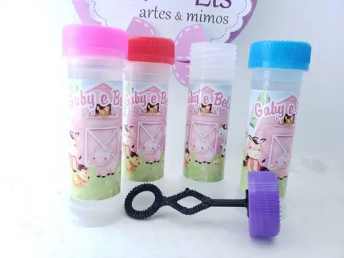 Bolha de Sabão Fazendinha Menina Aquarela