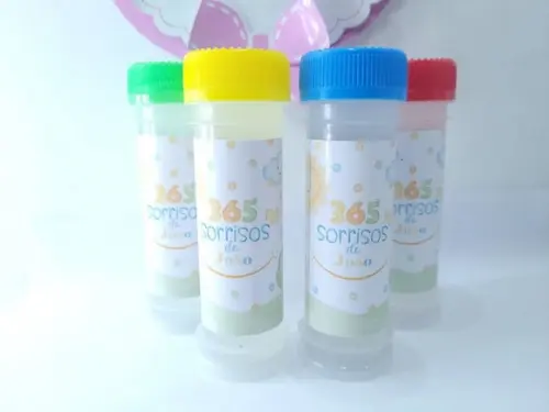 Bolha de Sabão Lembrancinha Personalizada 365 Sorrisos
