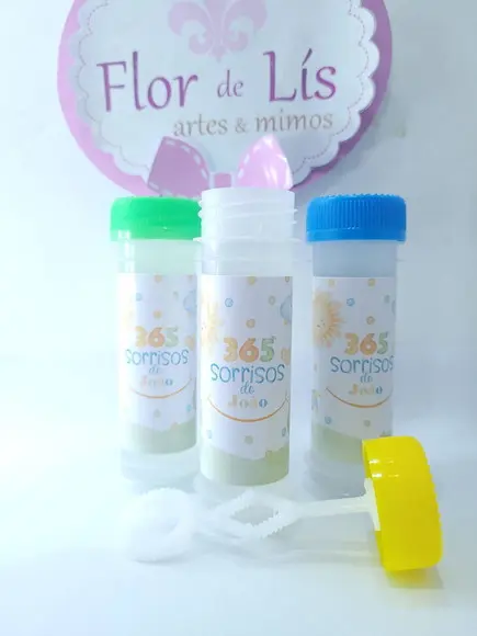 Bolha de Sabão Lembrancinha Personalizada 365 Sorrisos