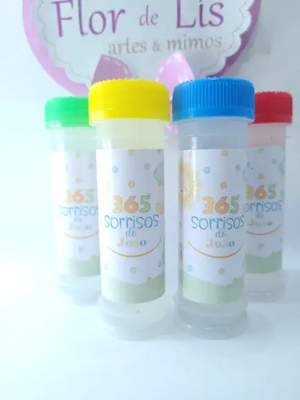 Bolha de Sabão Lembrancinha Personalizada 365 Sorrisos