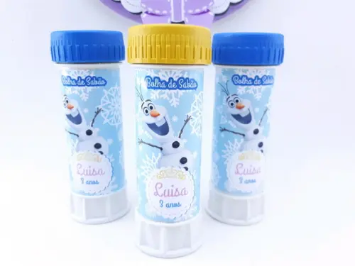 Bolha de Sabão Personalizada Frozen Olaf