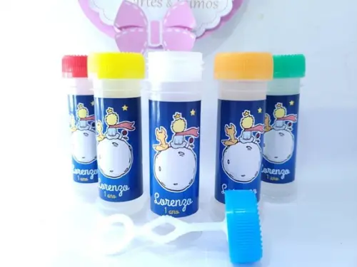 Bolha de Sabão Personalizada o Pequeno Príncipe Lembrancinha