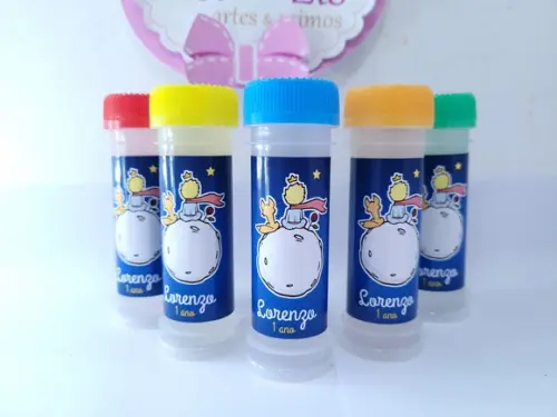 Bolha de Sabão Personalizada o Pequeno Príncipe Lembrancinha