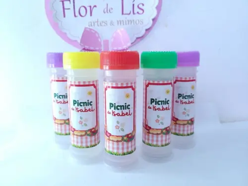 Bolha de Sabão Piquenique Lembrancinha Menina