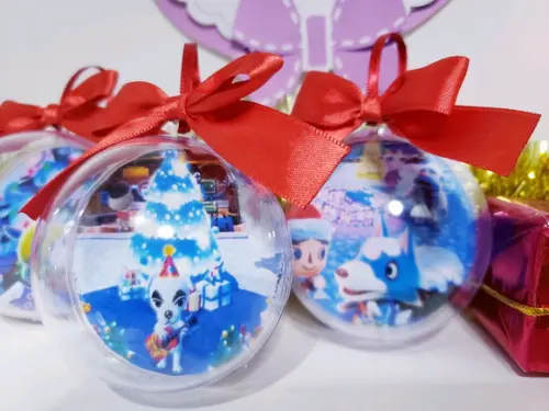 Bolinha de Natal Animal Crossing Enfeite Geek Game