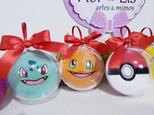 Bolinha de Natal Geek Pokemon Árvore Nerd