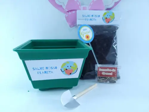 Brinde Kit Plantar Girassol Meio Ambiente Sustentável