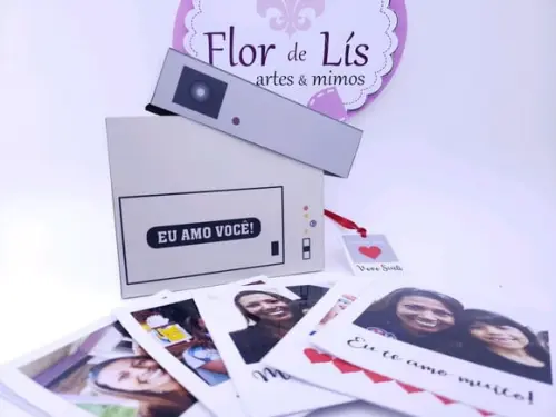 Caixa com Fotos Polaroid Retrô Dia dos Avós