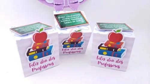 Caixa Cubo Dia dos Professores