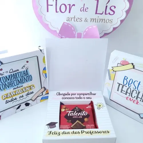 Caixa Dia dos Professores para Chocolate Talento