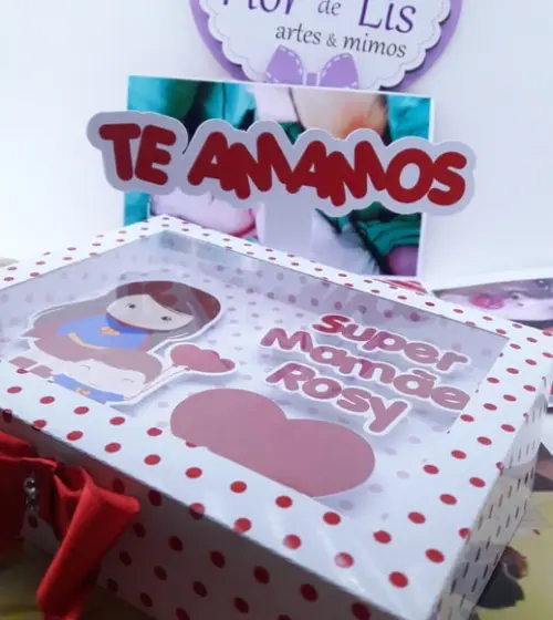 Caixa Explosão Visor Super Mamãe