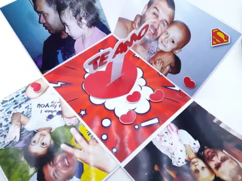 Caixa Explosão Visor Super Papai