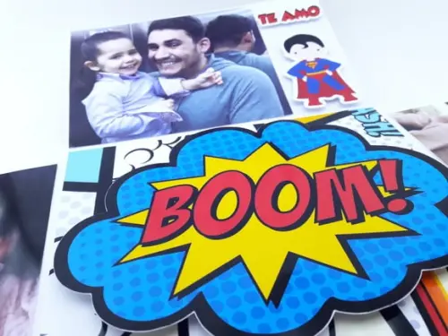 Caixa Explosão Visor Super Papai