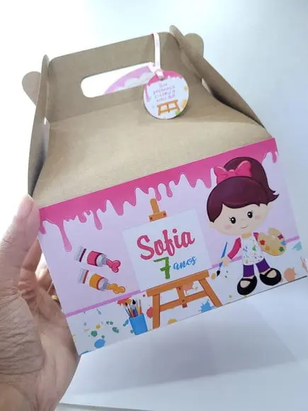 Caixa Lanche Festa Pintando o Sete Maleta