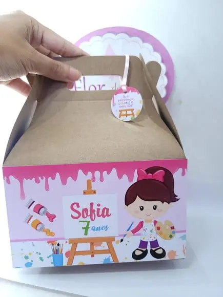 Caixa Lanche Festa Pintando o Sete Maleta