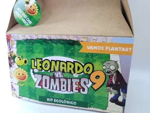 Caixa Lanche Maleta Grande Jogo Plants Vs Zombies