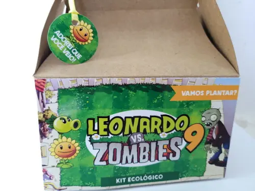 Caixa Lanche Maleta Grande Jogo Plants Vs Zombies