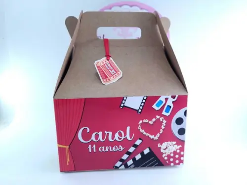 Caixa Lanche Sessão de Cinema Maleta Grande