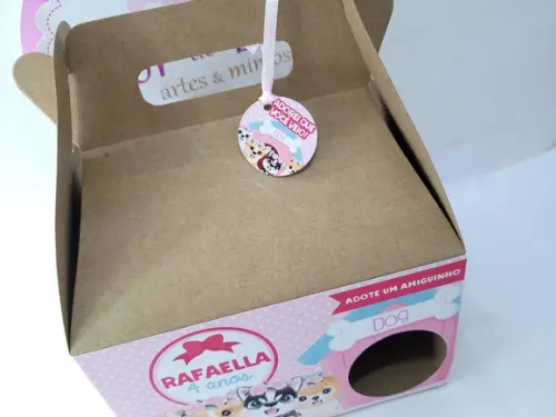 Caixa Maleta Lanche Casinha Cachorro Grande