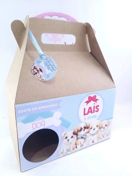 Caixa Maleta Adote Um Cachorrinho Lembrancinha Pet Infantil