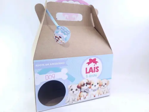 Caixa Maleta Adote Um Cachorrinho Lembrancinha Pet Infantil