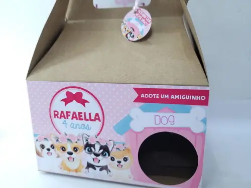 Caixa Maleta Lanche Casinha Cachorro Grande