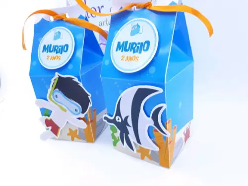 Caixa Milk Fundo do Mar Menino