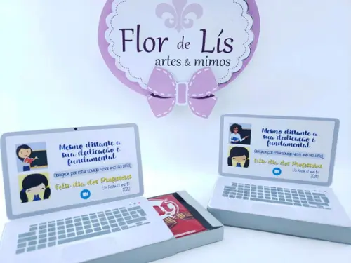 Caixa Notebook Professores Aula Online com Kit Kat