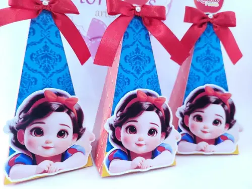 Caixa Pirâmide Branca de Neve Baby Personalizados
