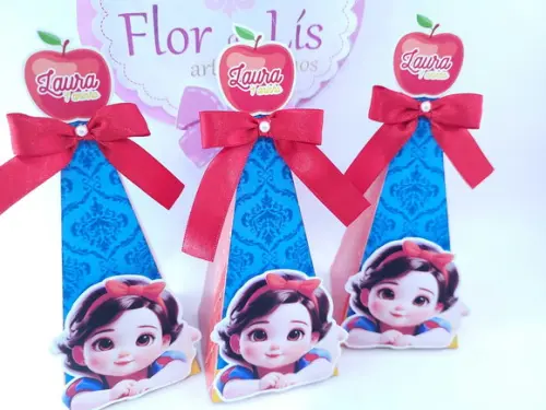Caixa Pirâmide Branca de Neve Baby Personalizados