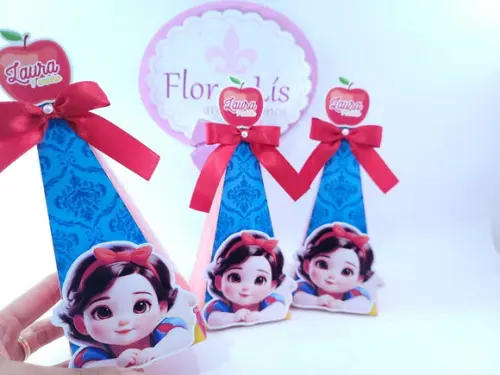 Caixa Pirâmide Branca de Neve Baby Personalizados