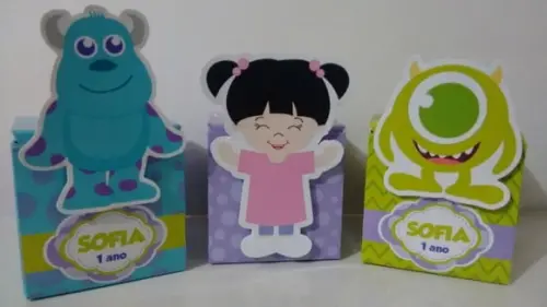 Caixinha 3d Monstros Sa