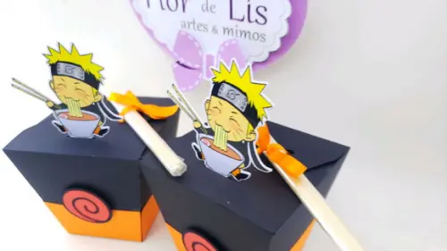 Caixa Sushi Lamen Naruto com Hashi